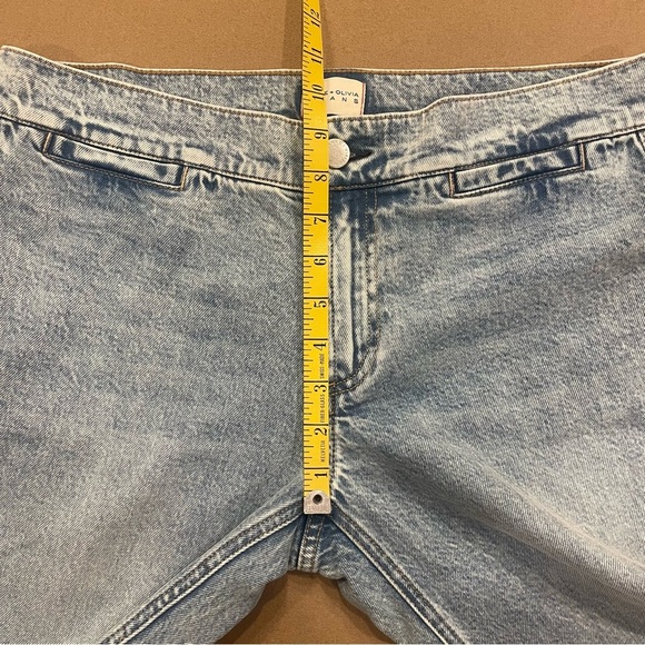 Alice + Olivia Kayla Wide Leg Coin Pocket Jeans Rockstar Blue Size 29 - Picture 15 of 17
